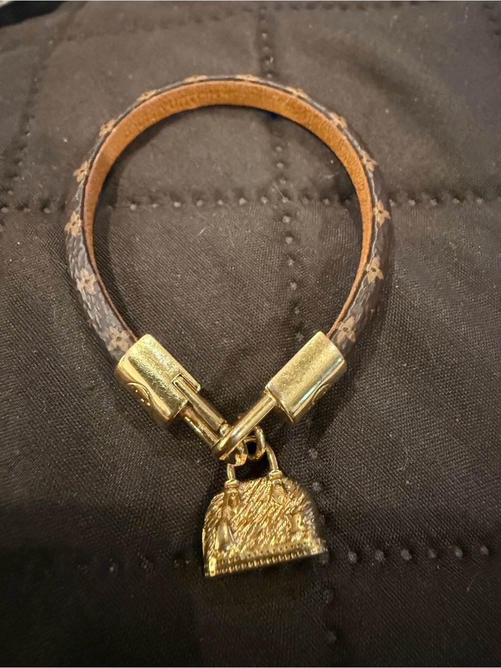Authentic Louis Vuitton Alma Bag Charm Bracelet